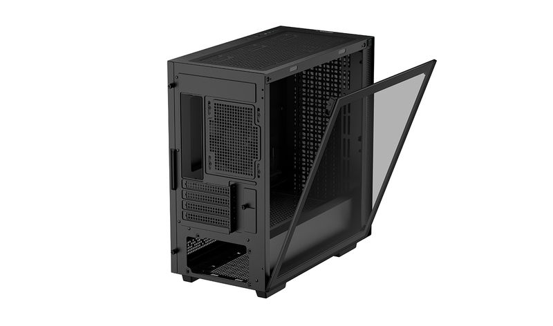 DeepCool-CH370-Mini-Tower-Nero--DeepCool-CH370-Black-Mini-Tower-Chassis-w--Tempered-Glass-Window-1x-120mm-Fan-2x-USB-3.0