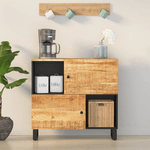 vidaXL Credenza con 2 Ante 80x33x75 cm in Legno Massello di Mango