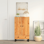 vidaXL Credenza con Cassetto 60x33x100cm Legno Massello Acacia e Ferro