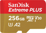 SanDisk-Extreme-PLUS---Scheda-di-memoria-flash-adattatore-da-microSDXC-a-SD-in-dotazione---256-GB---A2---Video-Class-V30