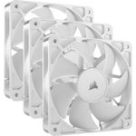 Corsair RS120 PWM 12cm Case Fans 3 Pack Magnetic Dome Bearing Daisy-Chain 4-Pin 2100 RPM AirGuide Tech White