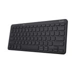 Trust Lyra tastiera USB  RF Wireless  Bluetooth Tedesco Nero (LYRA COMPACT WIRELESS KEYBOARD - DE) - Versione Tedesca