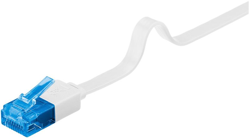 Wentronic-goobay---Cavo-patch---Da-RJ-45--M--a-RJ-45--M----150-m---UTP---CAT-6a---sagomato-piatto---bianco--96380-