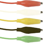 KROKODILKLEMMEN KABEL - 10-SET 50CM