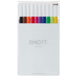 Osama Uni-Ball EMOTT evidenziatore 10 pz Nero, Blu, Marrone, Fucsia, Verde, Verde chiaro, Arancione, Rosa, Rosso, Giallo