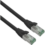 Cavo patch Cat 6a certificato Helos GRS con cavo grezzo Cat 7 TPE nero 15 m