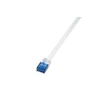 2direct  Cavo patch piatto LogiLink U/UTP, Cat. 6, 10,0 m, bianco non schermato, 4 x 2 AWG 32