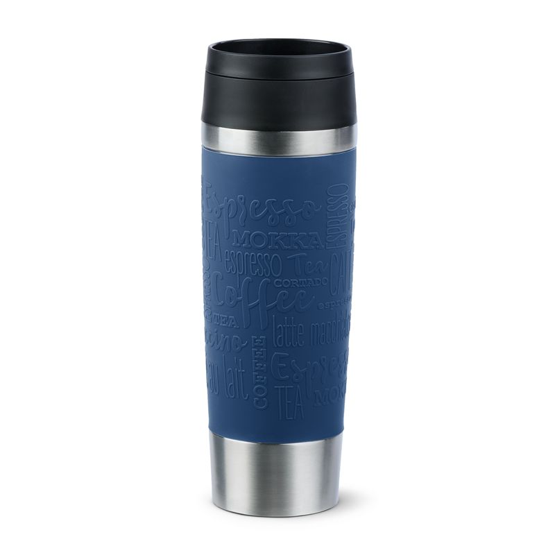 EMSA-Travel-Mug-Classic-N2022100-tazza-da-viaggio-500-ml-Nero-Blu-Acciaio-inox-Acciaio-inox