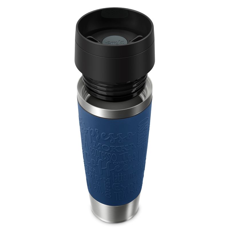 EMSA-Travel-Mug-Classic-N2022100-tazza-da-viaggio-500-ml-Nero-Blu-Acciaio-inox-Acciaio-inox