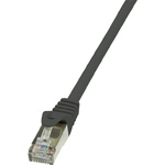 LogiLink EconLine - Patch-Kabel - RJ-45 (M) bis RJ-45 (M) - 25 cm - Foiled Unshielded Twisted Pair (F/UTP) - CAT 6 - Sch