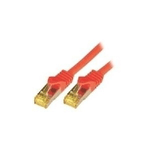 M-Cab 5m Cat7 cavo di rete Rosso S/FTP S-STP (CAT7 SFTP RJ45 LSZH 5M RED - 10GBIT RAW PATCH CABLE)