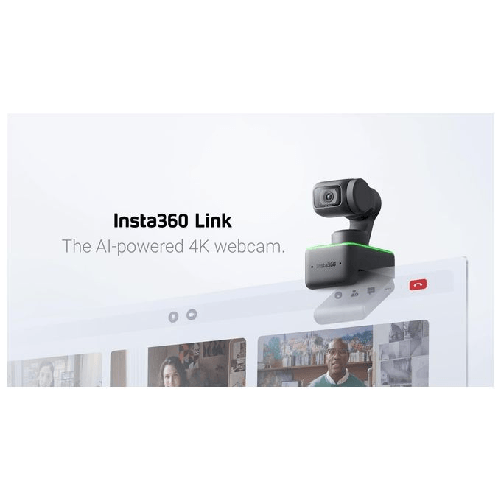 Insta360-Link-4k-webcam-1080-MP-3840-x-2160-Pixel-USB-Nero-Verde