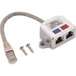 Helos T-Adapter Cat 5e ISDN/ISDN Adattatore per condivisione cavi 015 m