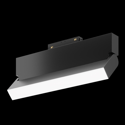 Base-Di-Illuminazione-Basic-Per-Binario-Moderno-Alluminio-Nero-20W-Luce-Calda