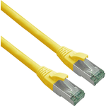 Cavo patch Cat 6a certificato Helos GRS con cavo grezzo Cat 7 TPE giallo 75 m