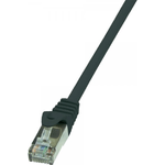 Logilink - Cavo patch - RJ-45 (M) - RJ-45 (M) - 5 m - Doppino intrecciato non schermato rivestito (F/UTP) - CAT 5e - Ner