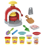 Hasbro Play-Doh Kitchen Creations La Pizzeria, playset con 6 vasetti di pasta modellabile e 8 accessori