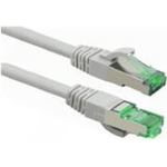 Cavo patch Cat 6a certificato Helos GRS con cavo grezzo Cat 7 TPE grigio 10 m