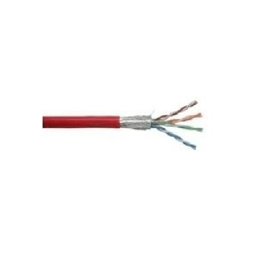Cavo patch Cat.5e - rosso - SF-UTP - AWG26 - PVC - 100 m