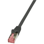 Logilink PrimeLine - Cavo patch - RJ-45 (M) - RJ-45 (M) - 75 m - SFTP PiMF - CAT 6 - pressato liscio senza alogeni - ner