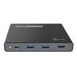 j5create-JCDP392-EN---Dock-da-viaggio-USB-C-integrate-a-90-W---UE--90W-BUILT-IN-USB-C-TRAVEL-DOCK-----EU-