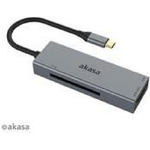 Akasa AK-CR-09BK - CF - MicroSD (TransFlash) - SD - SDHC - SDXC - Grau - 5000 Mbit/s - macOS - Windows XP/7/8/10 - Chrom