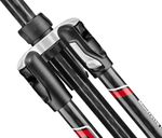 Manfrotto-MKBFRTC4-BH-treppiede-Videocamera-portatile-3-gamba-gambe-Nero-Argento