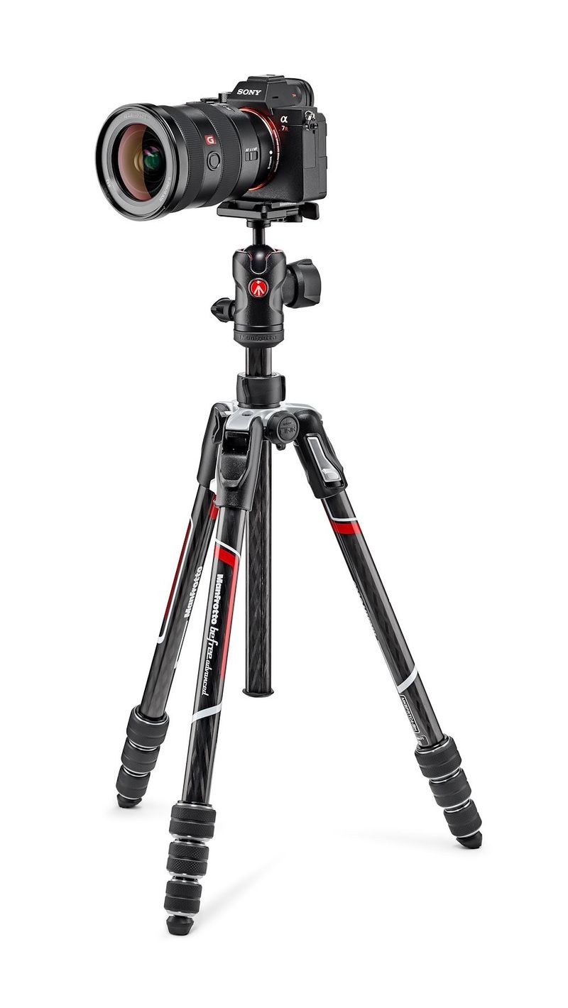 Manfrotto-MKBFRTC4-BH-treppiede-Videocamera-portatile-3-gamba-gambe-Nero-Argento