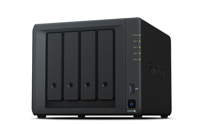 Synology-NAS-Tower-4Bay-25-3.5-SSD-HDD-SATA-2xssd-NVME-M.2-2280-Intel-Celeron-J4025-2Core-2.0GHz-2-GB-DDR4--fino-a-6-GB-