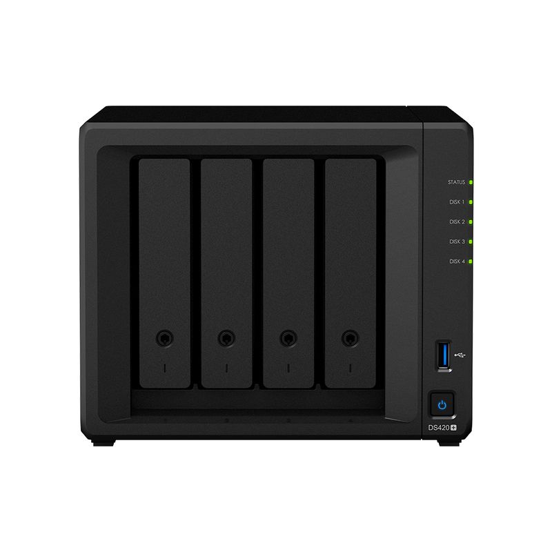 Synology-NAS-Tower-4Bay-25-3.5-SSD-HDD-SATA-2xssd-NVME-M.2-2280-Intel-Celeron-J4025-2Core-2.0GHz-2-GB-DDR4--fino-a-6-GB-