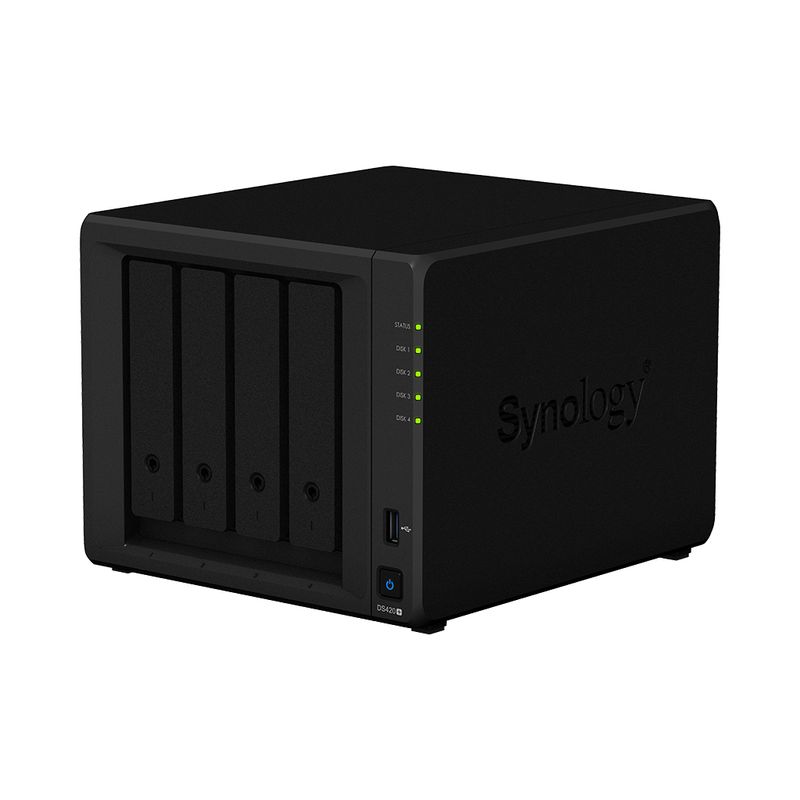 Synology-NAS-Tower-4Bay-25-3.5-SSD-HDD-SATA-2xssd-NVME-M.2-2280-Intel-Celeron-J4025-2Core-2.0GHz-2-GB-DDR4--fino-a-6-GB-