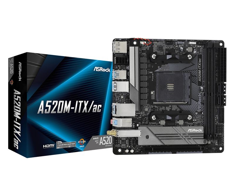 Asrock-A520M-ITX-ac-AMD-A520-Socket-AM4-mini-ITX--Asrock-A520M-ITX-AC-AMD-A520-AM4-Mini-ITX-2-DDR4-HDMI-DP-AC-Wi-Fi-M.2-