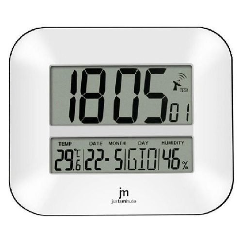 Lowell Orologio Jd9902 Parete Radiocontrollato Bianco
