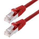 Cavo patch Helos SF/UTP Cat 5e rosso 50 m