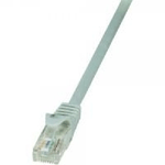 Logilink RJ45 Netzwerk Anschlusskabel CAT 5e U/UTP [1x RJ45-Stecker - 1x RJ45-Stecker] 7.50 m Grau LogiLink