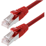 Cavo patch Helos SF/UTP Cat 5e rosso 20 m