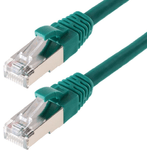 Cavo patch Helos SF/UTP Cat 5e verde 10 m