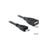 DeLOCK 50cm USB micro-B/USB2.0-A cavo USB 0,5 m Micro-USB B USB A Nero