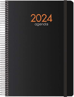 Agenda-annuale-Dohe-Syncro---Visualizzazione-settimanale---Copertina-in-plastica---Chiusura-ad-elastico---Dimensioni-15x