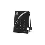 Apricorn Aegis Padlock USB 3.0 500GB disco rigido esterno Nero (HDD 500GB Apricorn Padlock - Secure USB 3