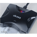 Akasa AK-CR-03BKV2 - SmartCard-Leser - USB 2.0 - Schwarz