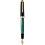 Pelikan M800 penna stilografica Sistema di riempimento integrato Nero, Oro, Verde 1 pz