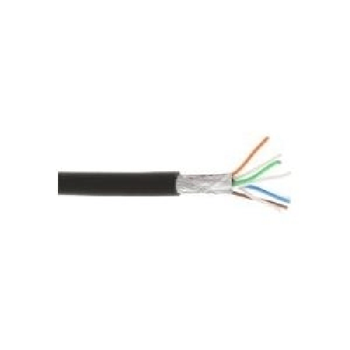 Cavo di toppa. - S-FTP PiMf - Cat.6A - 500 MHz - senza alogeni - CU - nero - 100 m