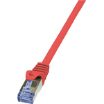 LogiLink RJ45 Netzwerk Anschlusskabel CAT 6A S/FTP 1.50 m Rot Flammwidrig, mit Rastnasenschutz LogiLink (CQ3044S)