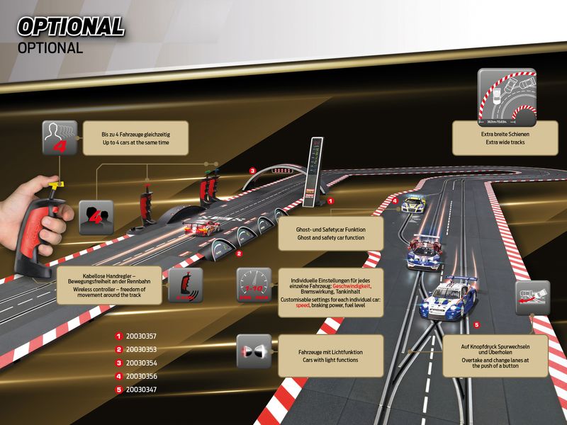 Digitale-Premium-Rennbahn-im-Mastab-124-fr-echte-Motorsportfans--Originalgetreue-Fahrzeuge-im-Mastab-124-mit-Front--und-