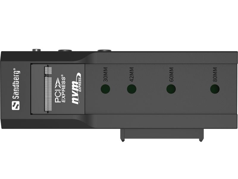 Sandberg-136-49-docking-station-per-unitA -di-archiviazione-USB-3.2-Gen-2-3.1-Gen-2-Type-C-Nero--USB-3-ClonerDock-M2NVMeS