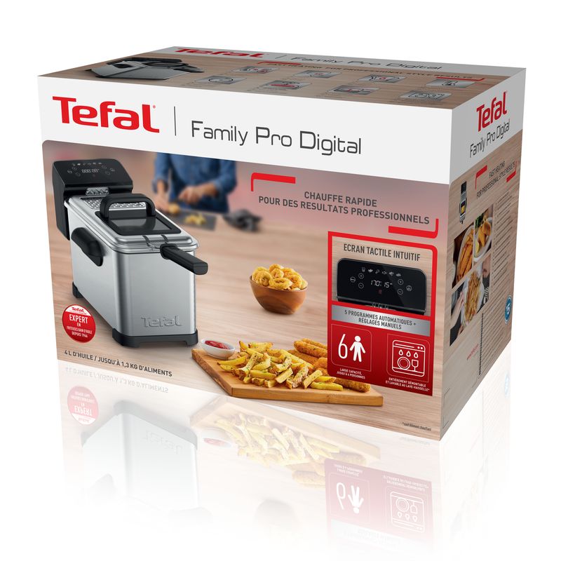 Tefal-Family-Pro-FR507D-Singolo-4-L-Indipendente-2400-W-Friggitrice-Acciaio-inossidabile