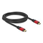 DeLOCK Cavo USB 2.0 USB Type-C maschio per maschio PD 3.0 100 W E-Marker 2 m metallo rosso