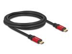 Delock-Cavo-USB-2.0-Spina-USB-Type-C-da-2-m-rosso-in-metallo