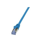 Logilink PrimeLine - Cavo patch - RJ-45 (M) - RJ-45 (M) - 15 m - SFTP PiMF - CAT 6a - pressato liscio senza alogeni - bl